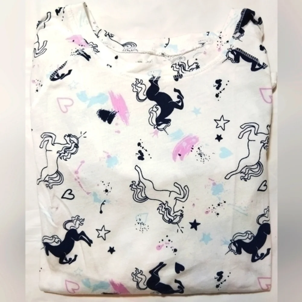 Justice Unicorns Hearts And Stars Long Sleeve Shirt- 14/16